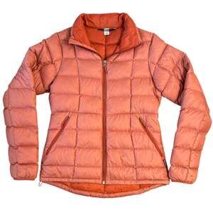 REI Co-op 650 Down Jacket 2.0 Puffer Nylon Full Zip Winter Orange Women’s Small